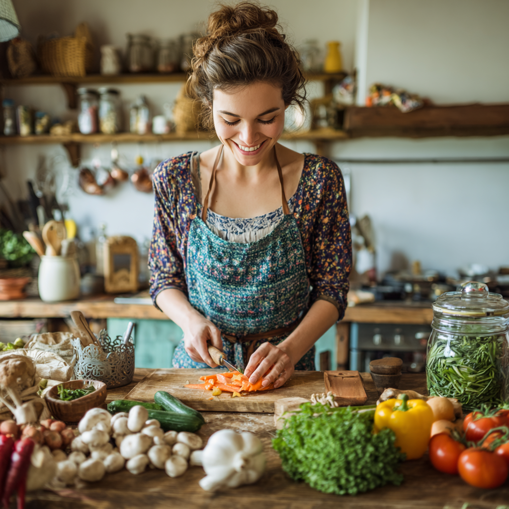 Skupina slovenských dospelých pripravujúcich si zdravé nápoje a jedlá obsahujúce prirodzené elektrolyty s radostnými výrazmi